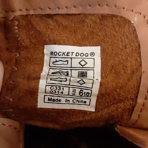 ROCKET DOG VINTANGE Y2K CHUCKY HEEL CAMEL COLOR BOOTIES SZ 6 - Picture 11 of 15